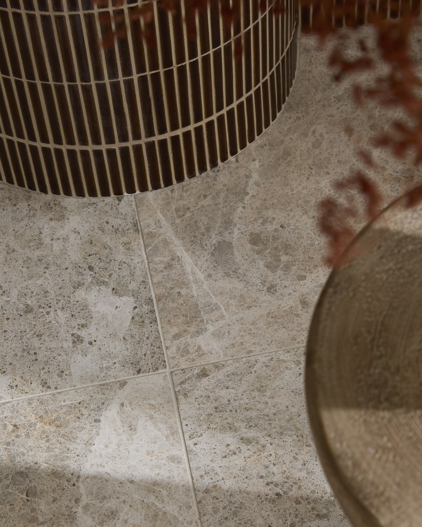 Bamboo Porcelain Mosaic Caramel
