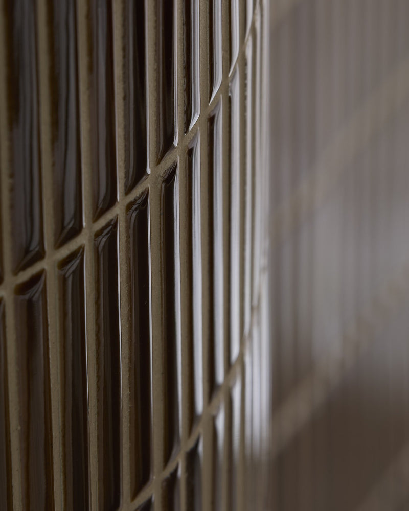 Bamboo Porcelain Mosaic Caramel