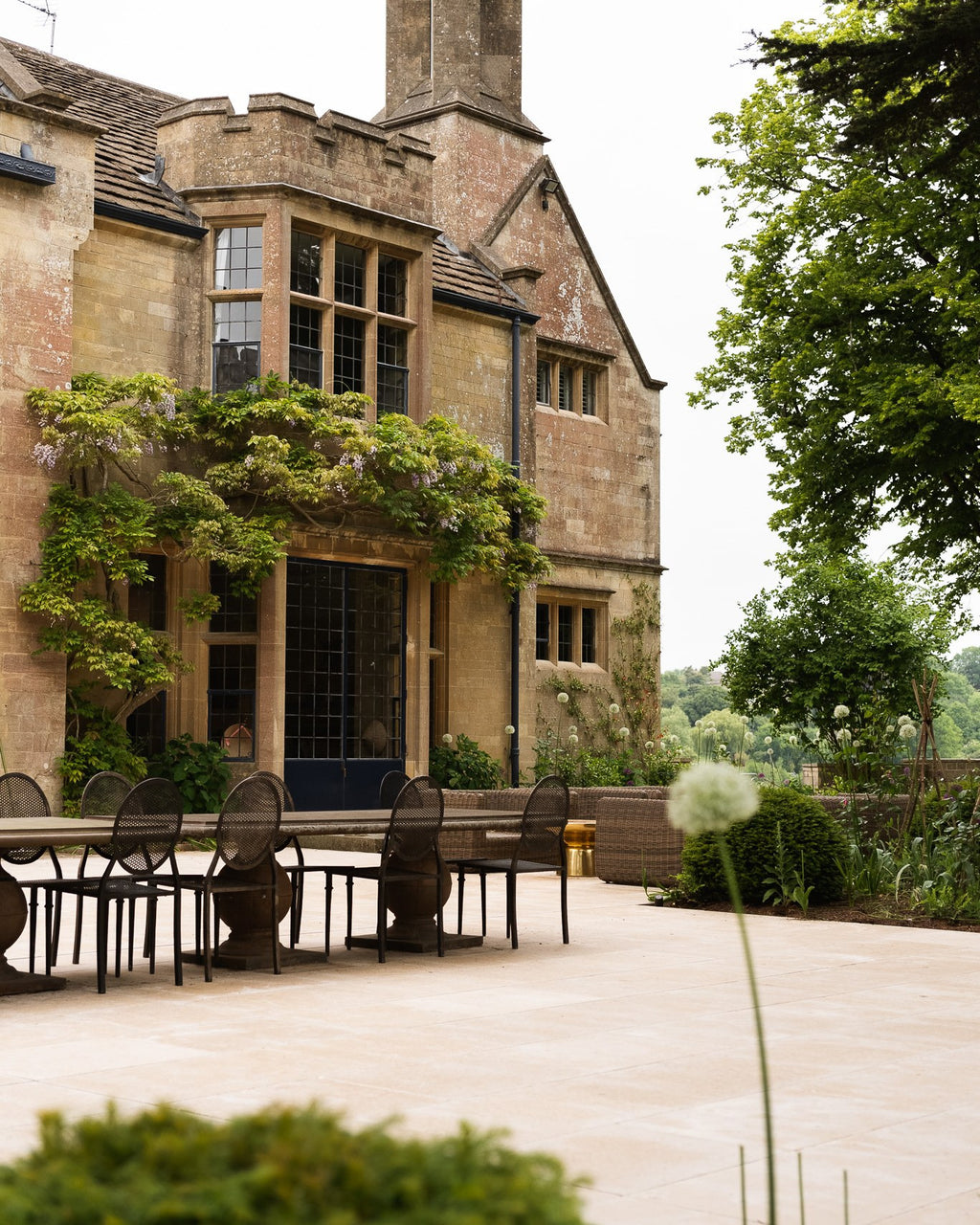 Buscot Limestone Paving Tumbled & Etched Finish