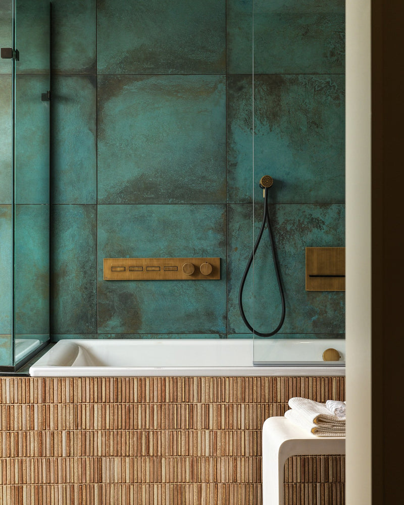 Bamboo Lustre Porcelain Mosaic Cappuccino