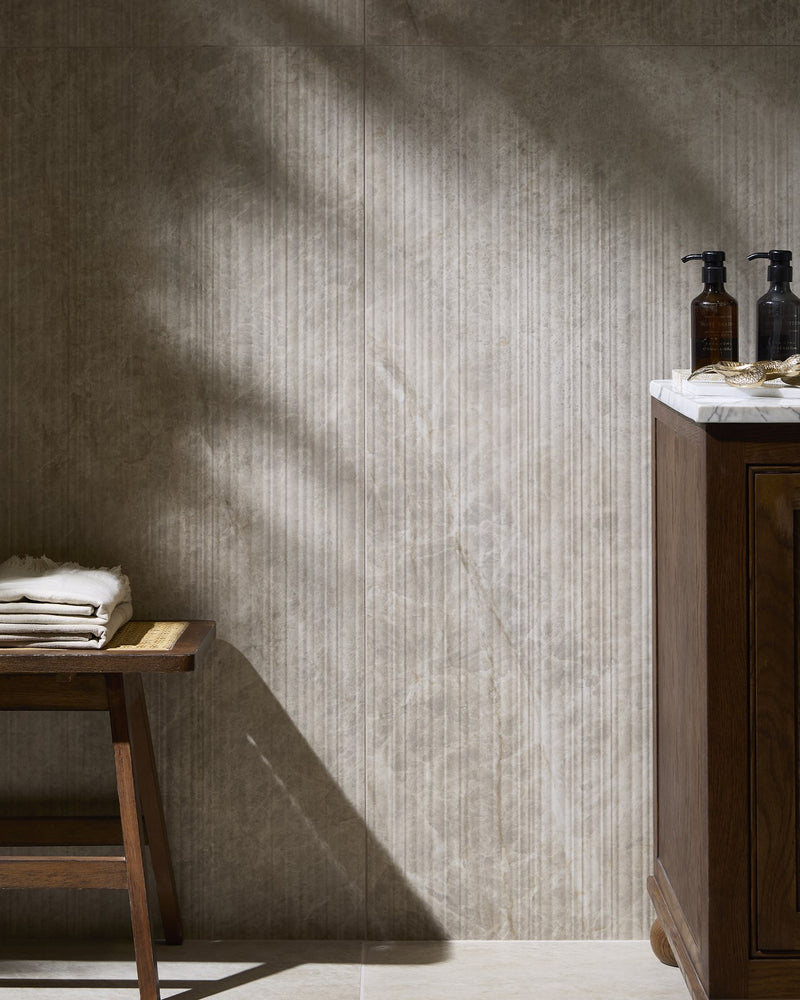 Hoxton Porcelain Amber Linear Décor Matt|||hoxton-porcelain-amber-matt