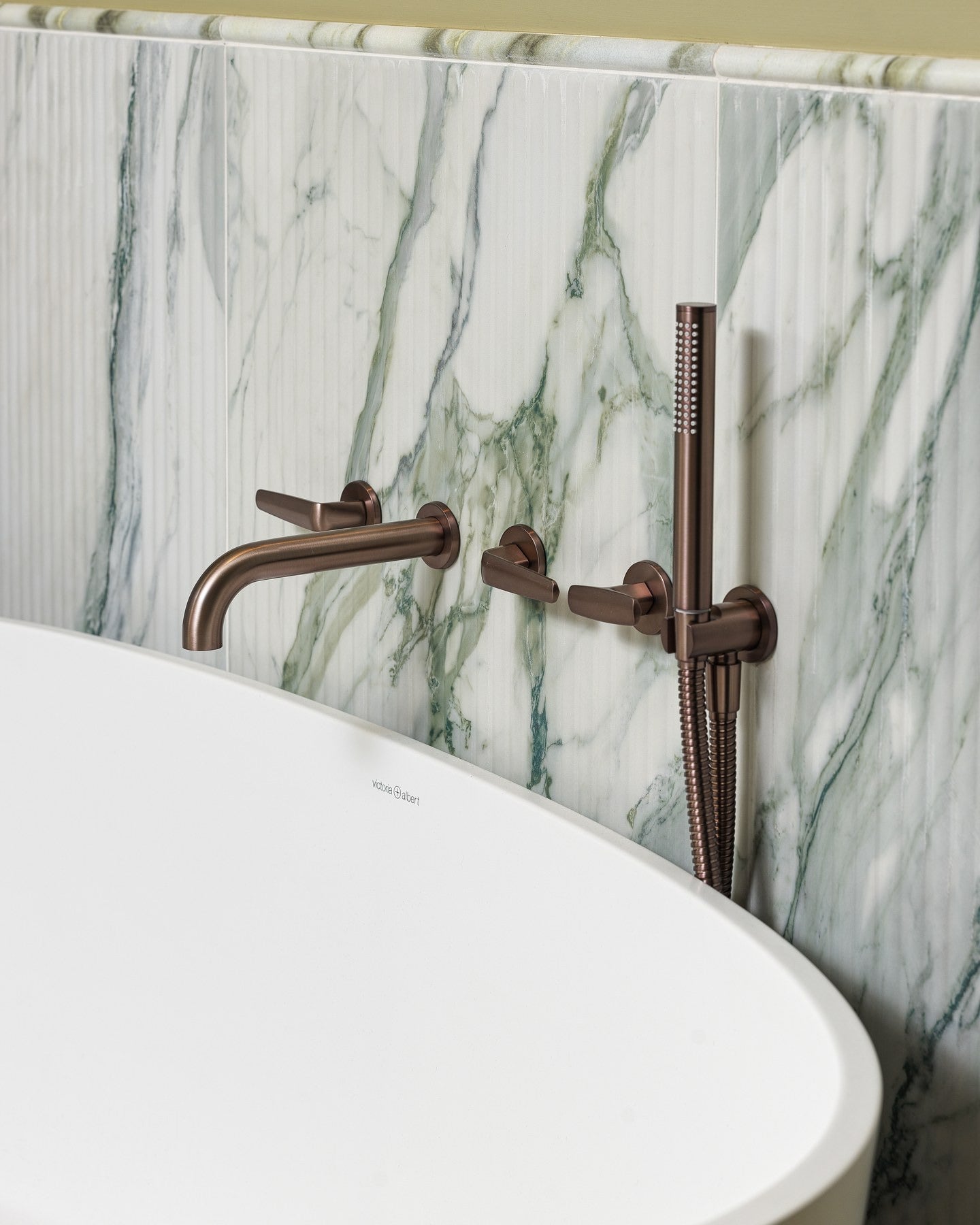 Palm Springs Porcelain Cerulean Fluted