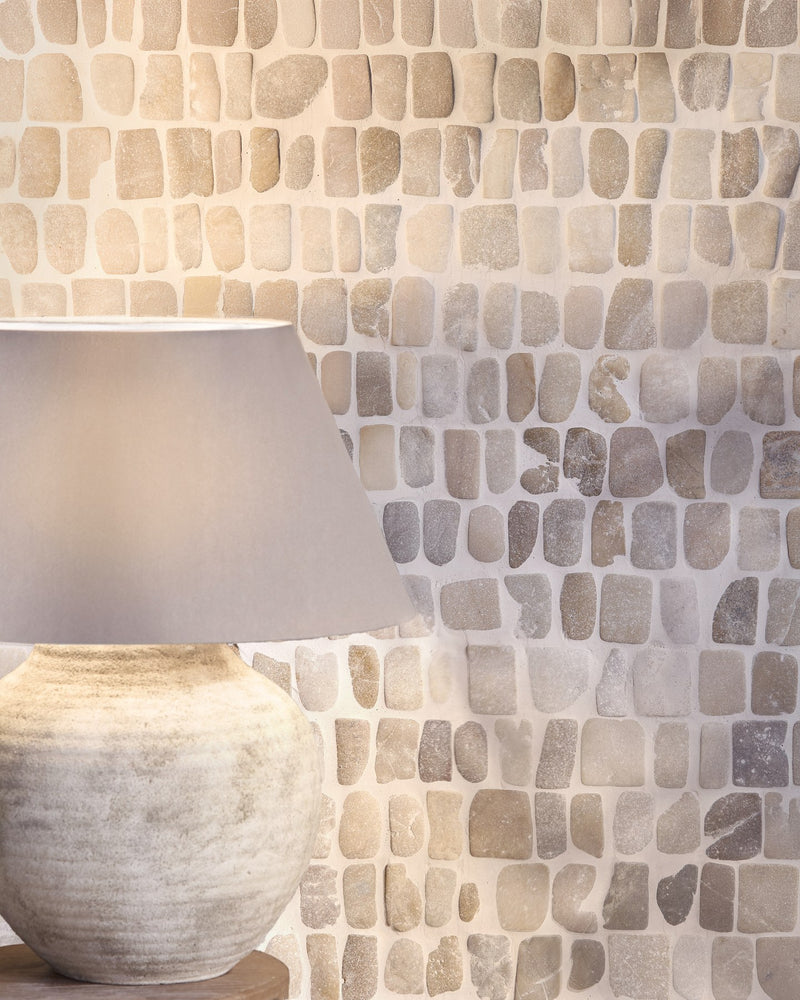 Enso Cobble Mosaic Strip Sand|||