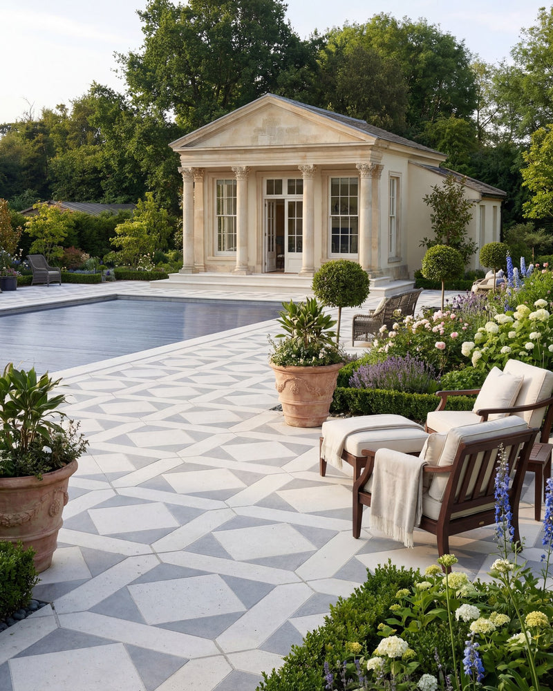 Wychwood Limestone Paving Etched Finish