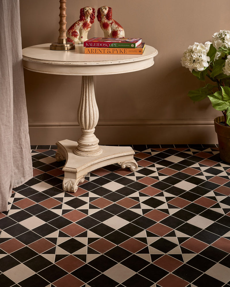 Victorian Style™ Porcelain Frame||victorian-style-porcelain-finchley-pattern-terracotta