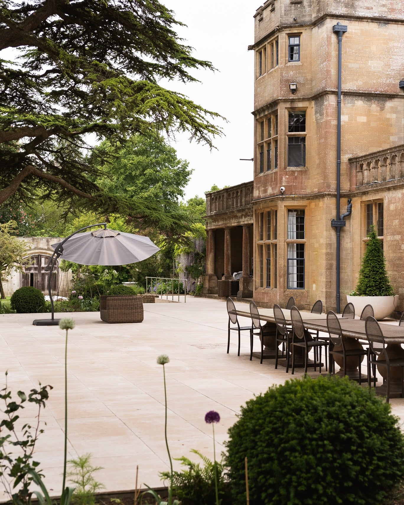 Buscot Limestone Paving Tumbled & Etched Finish
