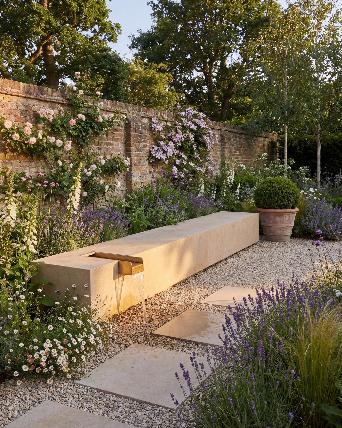 Buscot Limestone Etched Paving
