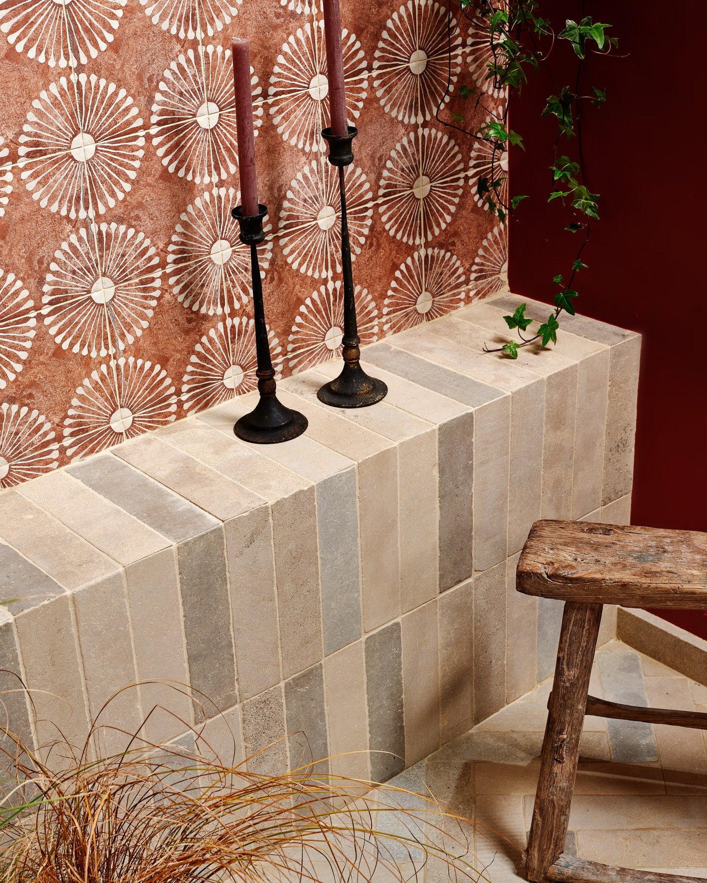 Castilan Limestone Parquet Tumbled