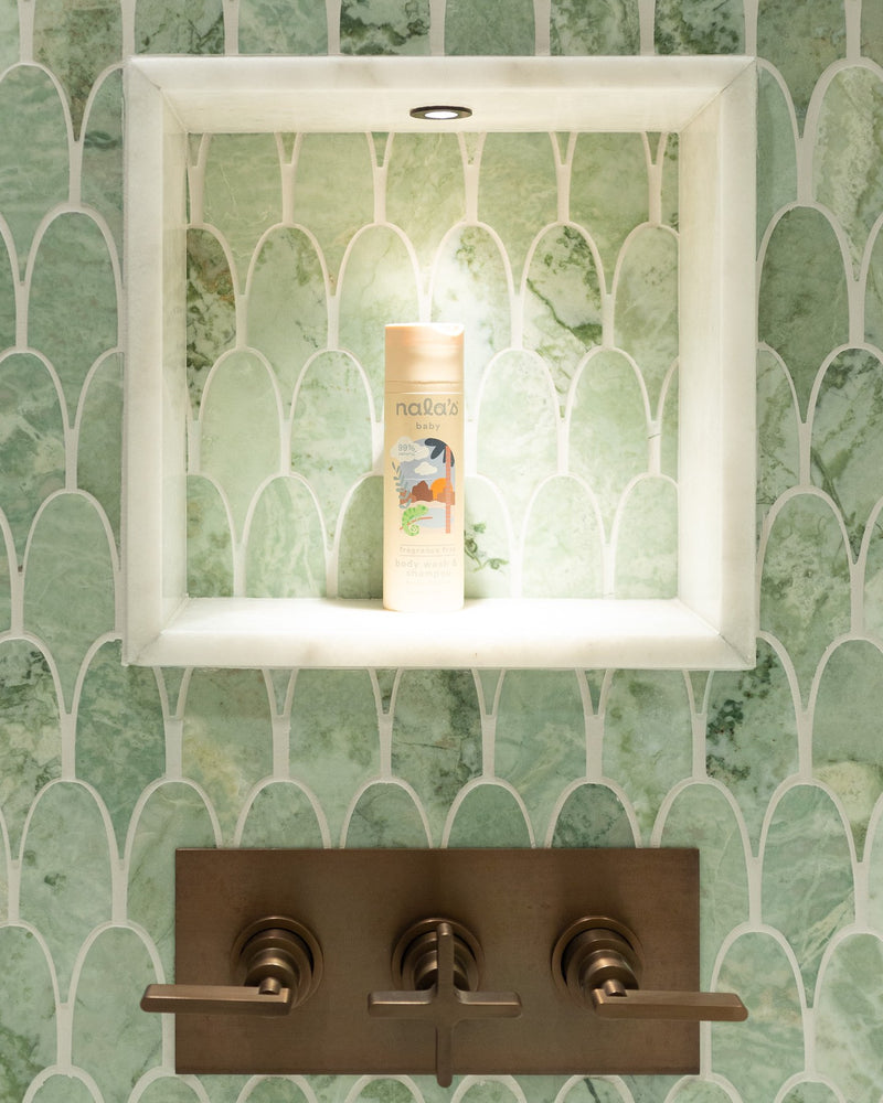 East Java Hummingbird Marble Plume Mosaic|Designer: Layzell Architects