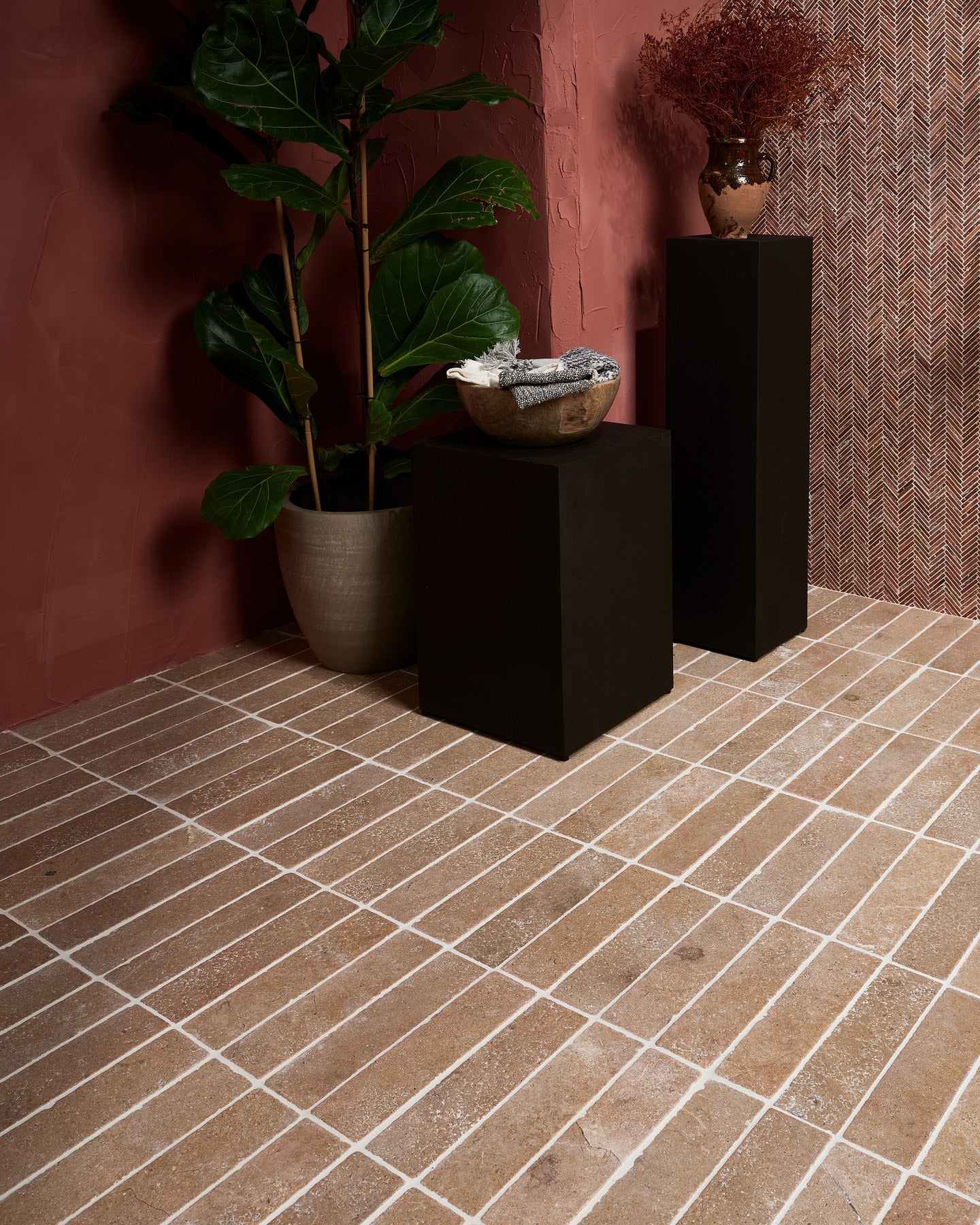 Buscot Limestone Parquet Tumbled & Etched Finish