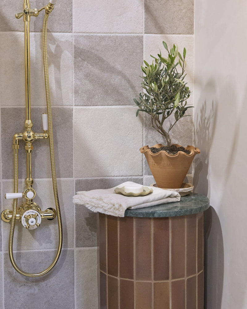 Abbey Porcelain Square Ivory