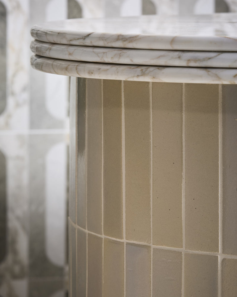 Stone Glaze Ceramic Mink Gloss Brick|||