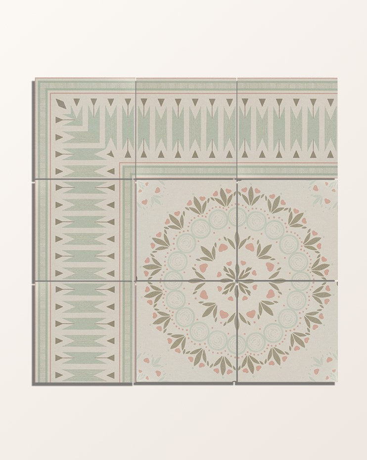 Aventuras Ziggy Corner Olive Porcelain