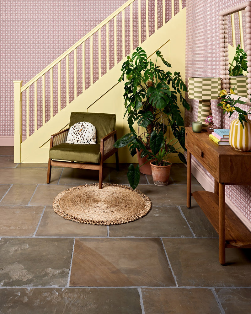 Old Westminster Sandstone Worn & Patinated Finish||Credit: Poodle & Blonde|