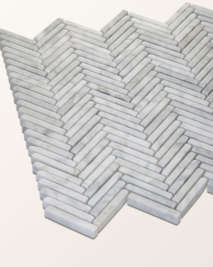 Athens Carrara Marble Mosaic