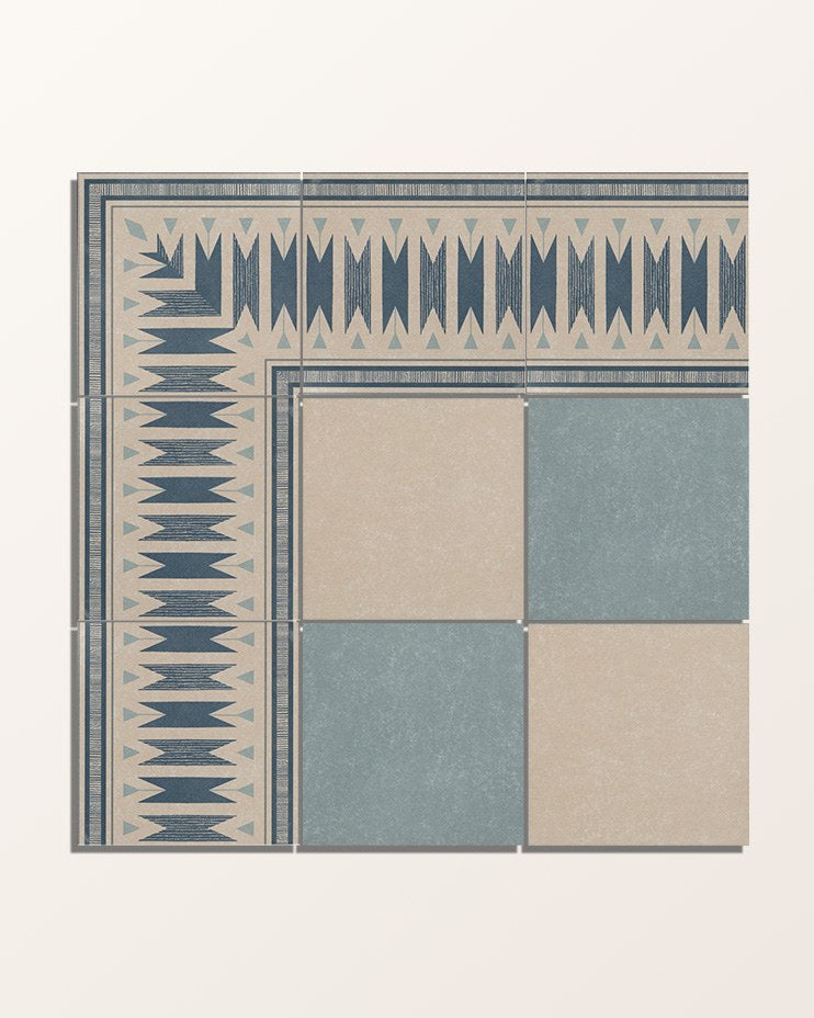 Aventuras Ziggy Corner Blue Porcelain