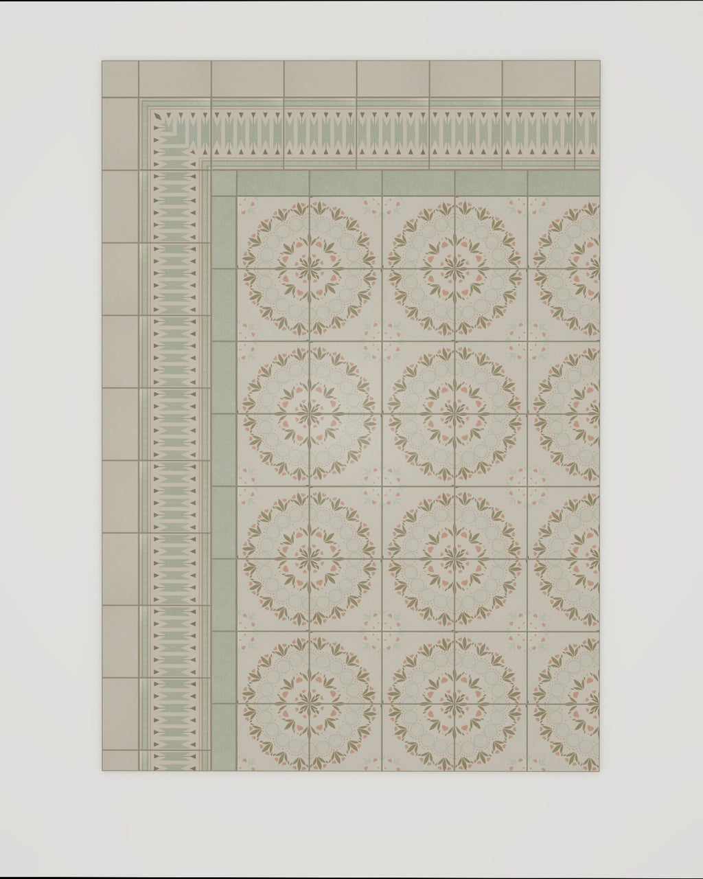 Aventuras Ziggy Corner Olive Porcelain