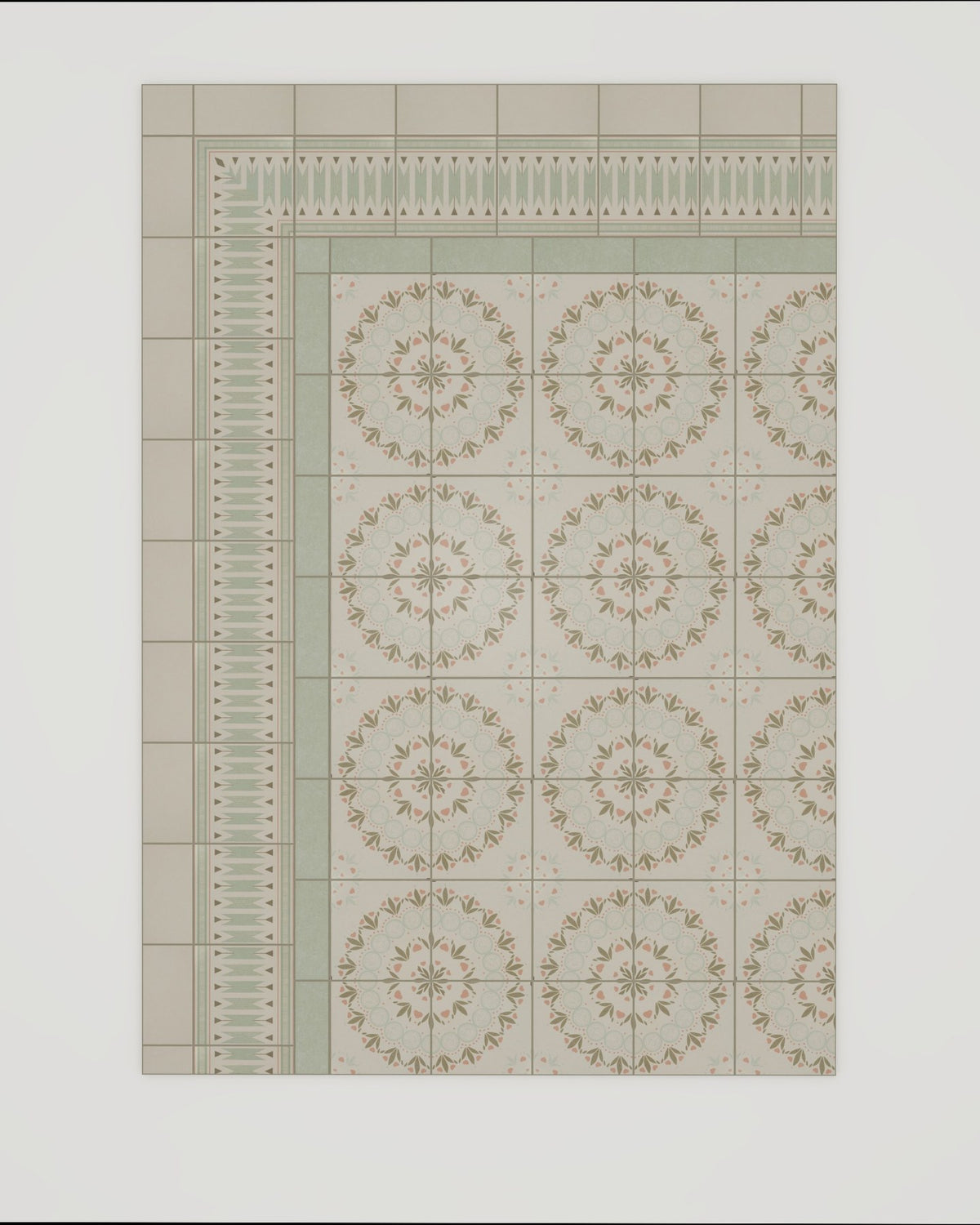 Aventuras Ziggy Corner Olive Porcelain