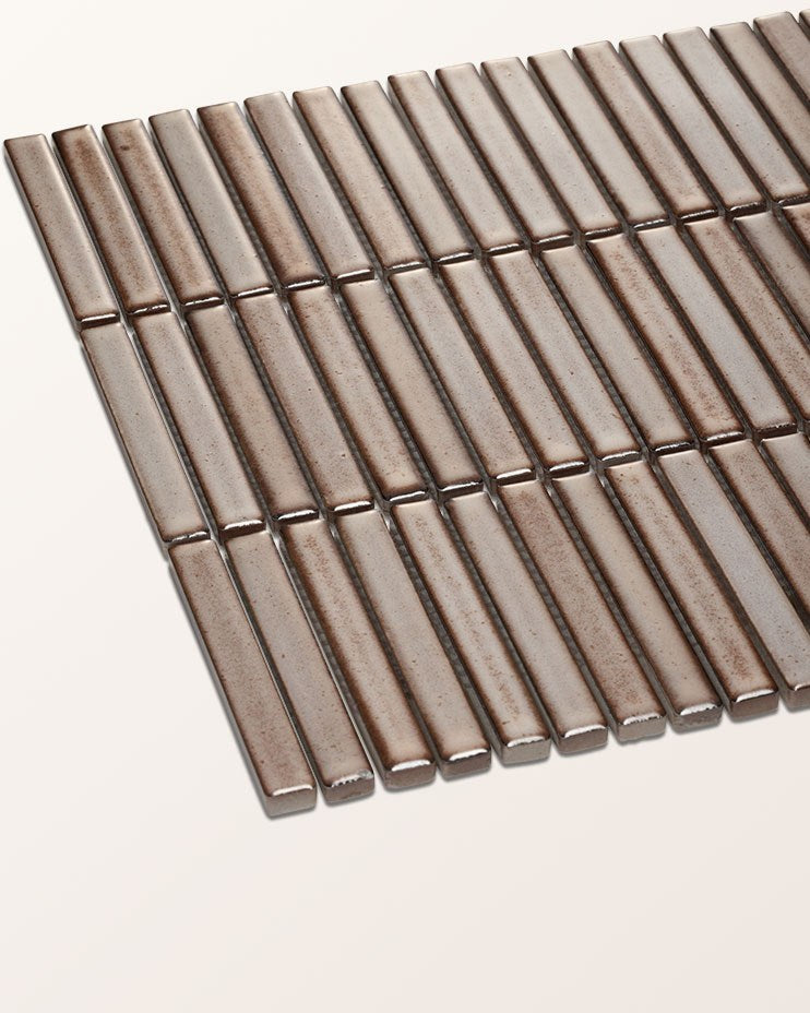 Bamboo Lustre Porcelain Mosaic Cappuccino
