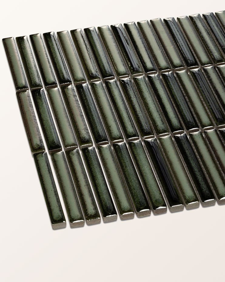 Bamboo Lustre Porcelain Mosaic Forest