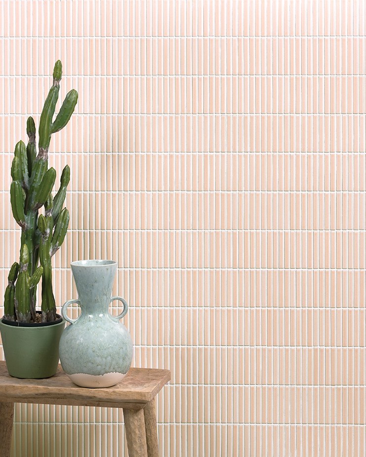 Bamboo Porcelain Mosaic Blush