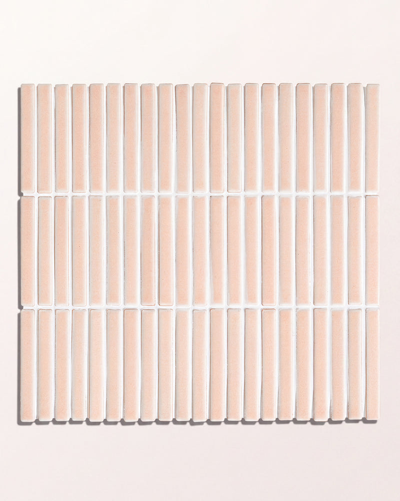 Bamboo Porcelain Mosaic Blush