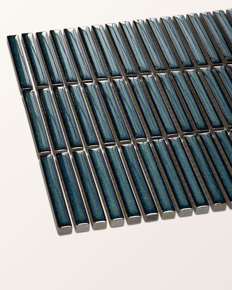 Bamboo Porcelain Mosaic Verdigris