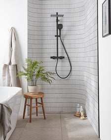 Bamboo Porcelain Mosaic White|Credit: Roper Rhodes|sherborne-porcelain-light