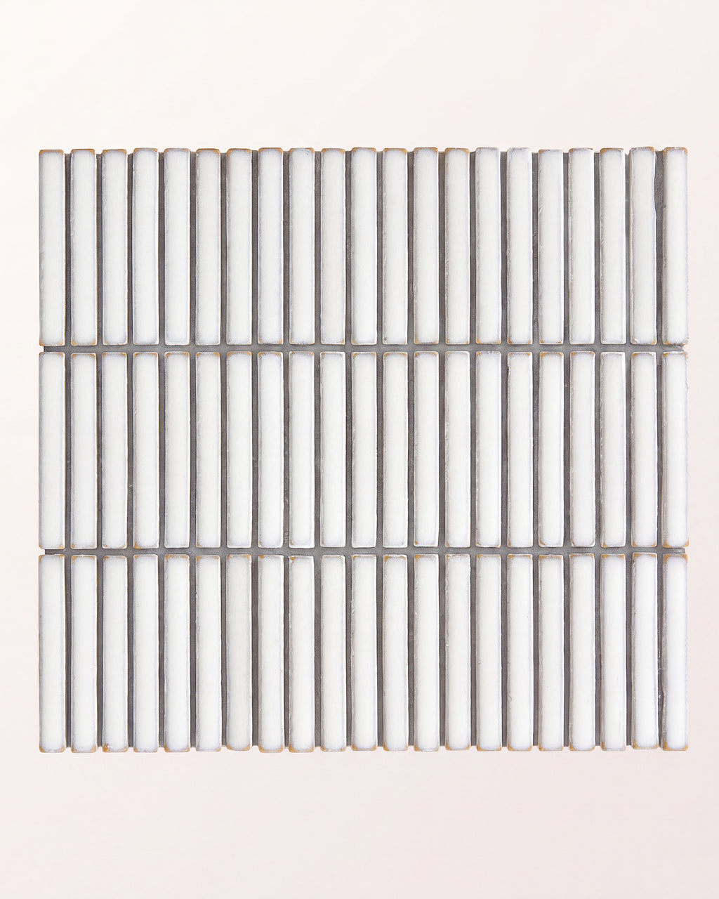 Bamboo Porcelain Mosaic White