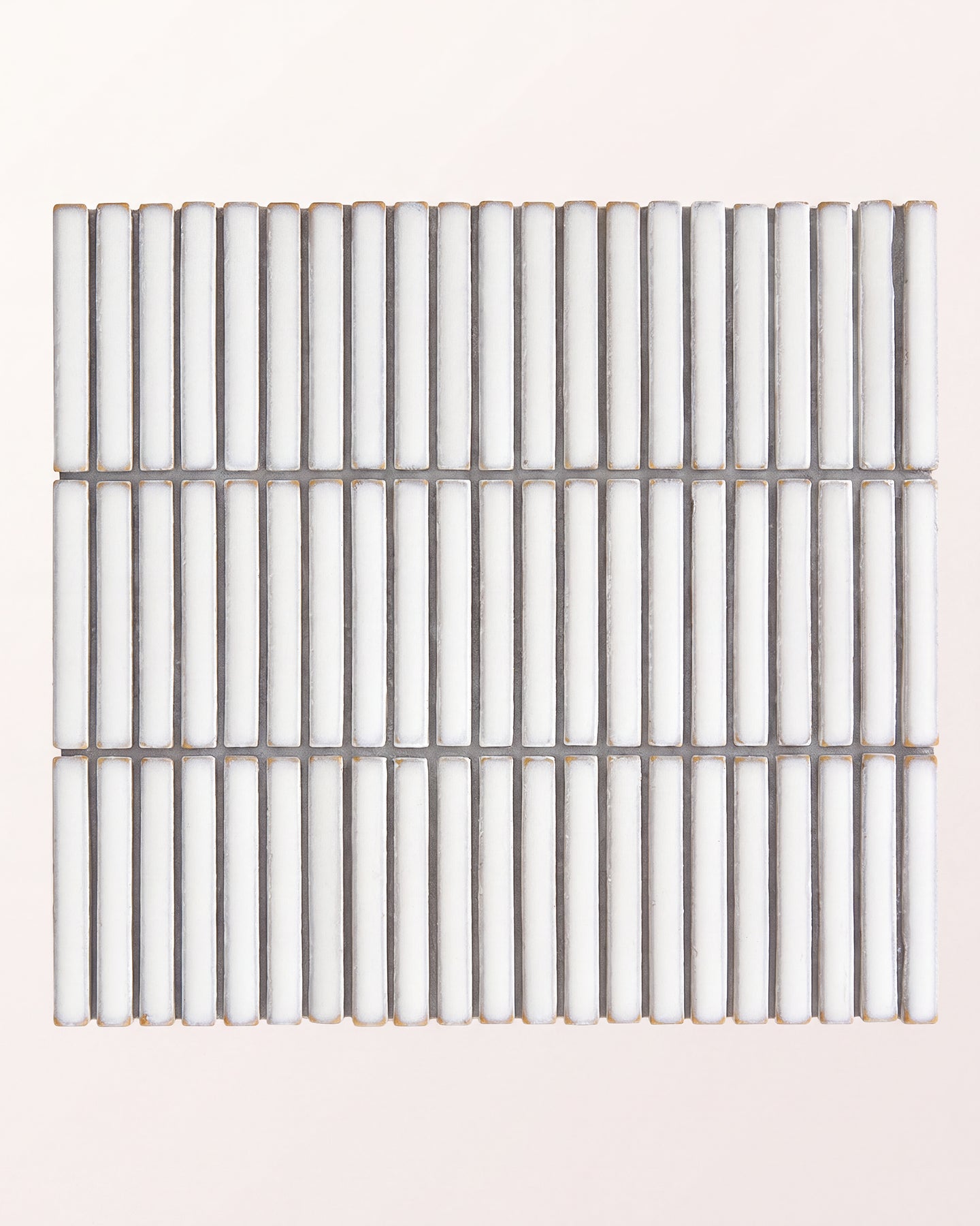 Bamboo Porcelain Mosaic White