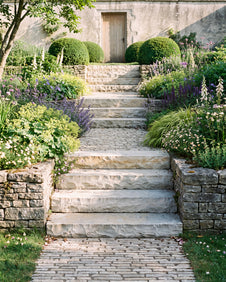 ||Bruton-Limestone-Seasoned-Solid-Steps
