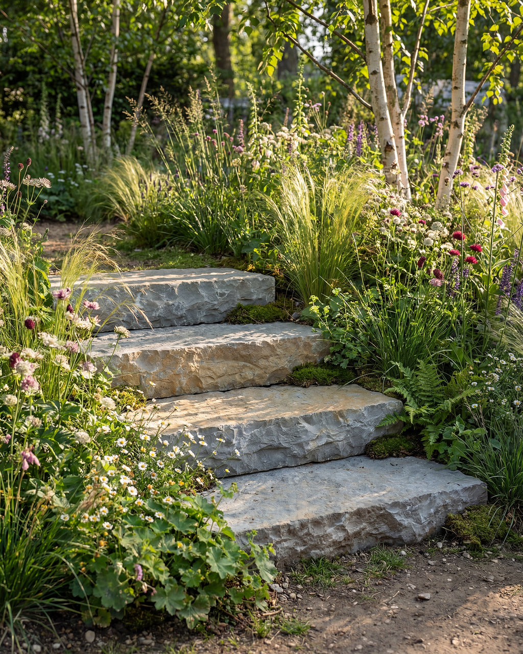 Bruton Limestone Seasoned Solid Steps