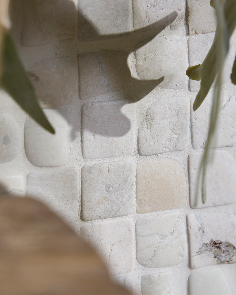 Enso Cobble Mosaic Cube Chalk