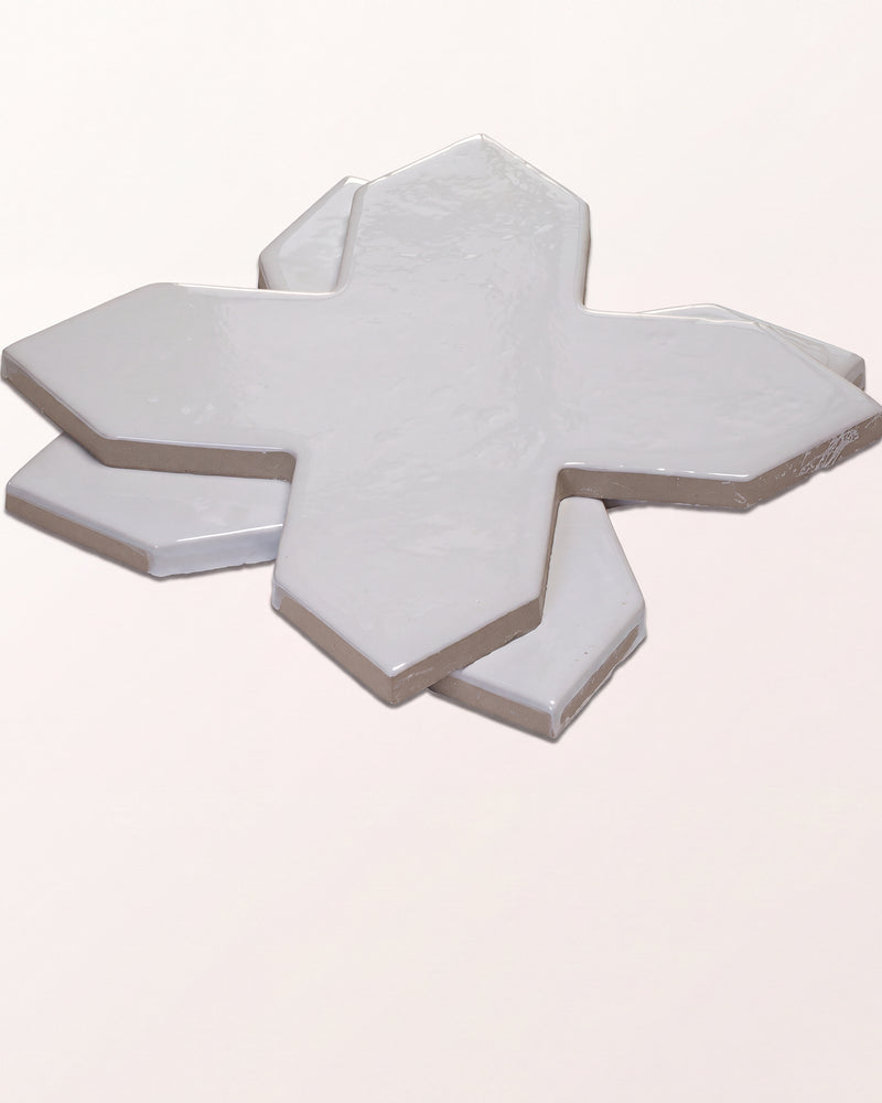 Fez Porcelain Cross White