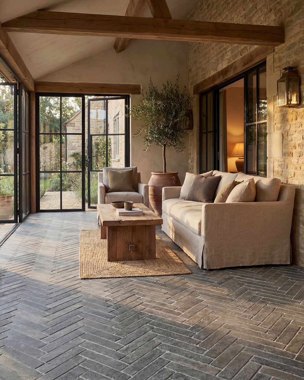 Galway Limestone Seasoned Parquet