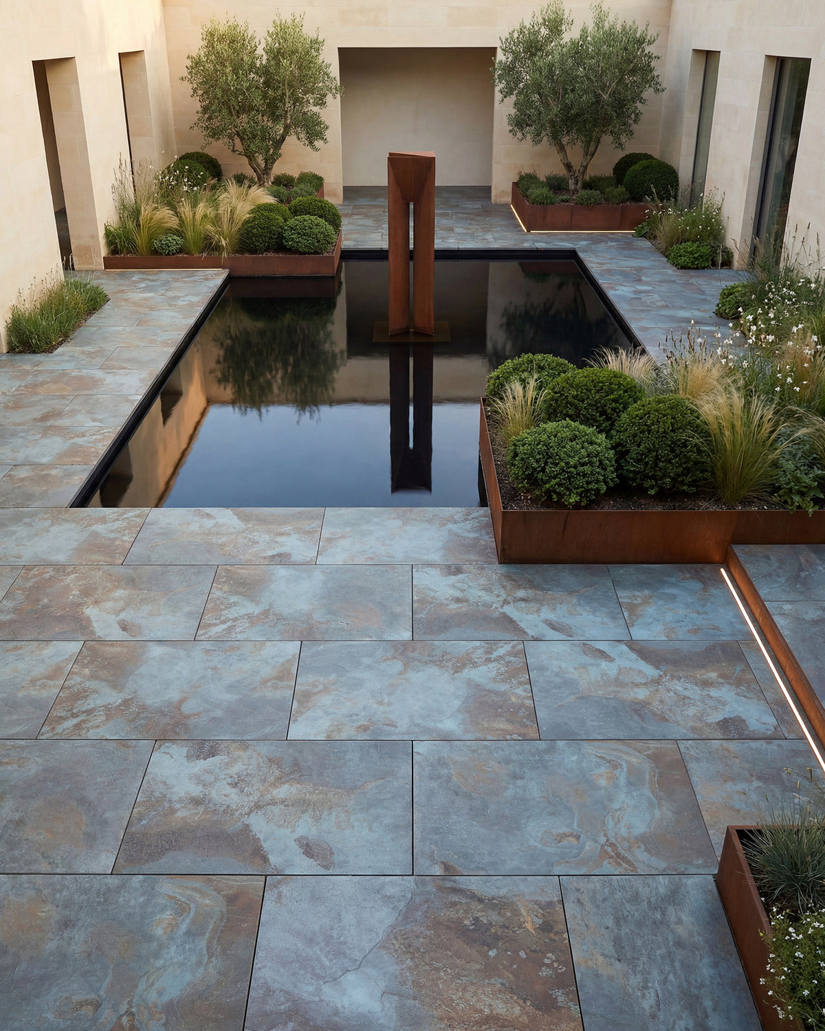 Komodo Porcelain Paving Textured Green
