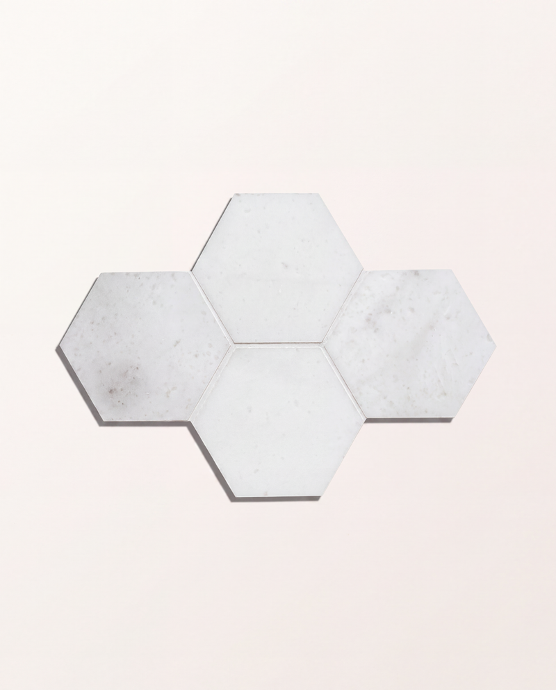 Long Island Marble Honed Finish Large Hexagon