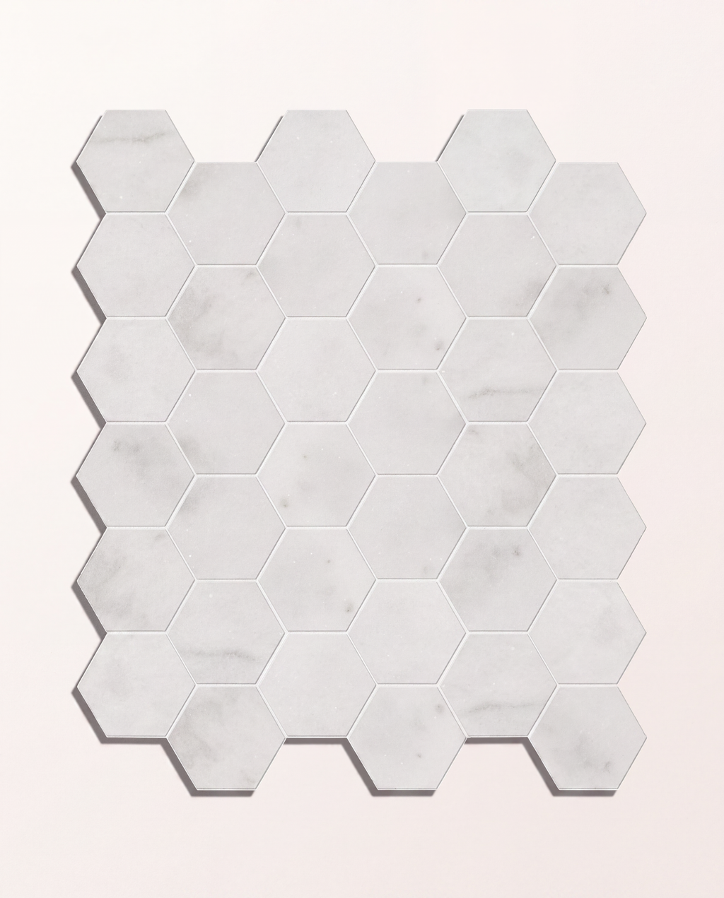 Long Island Marble Small Hexagon Mosaic