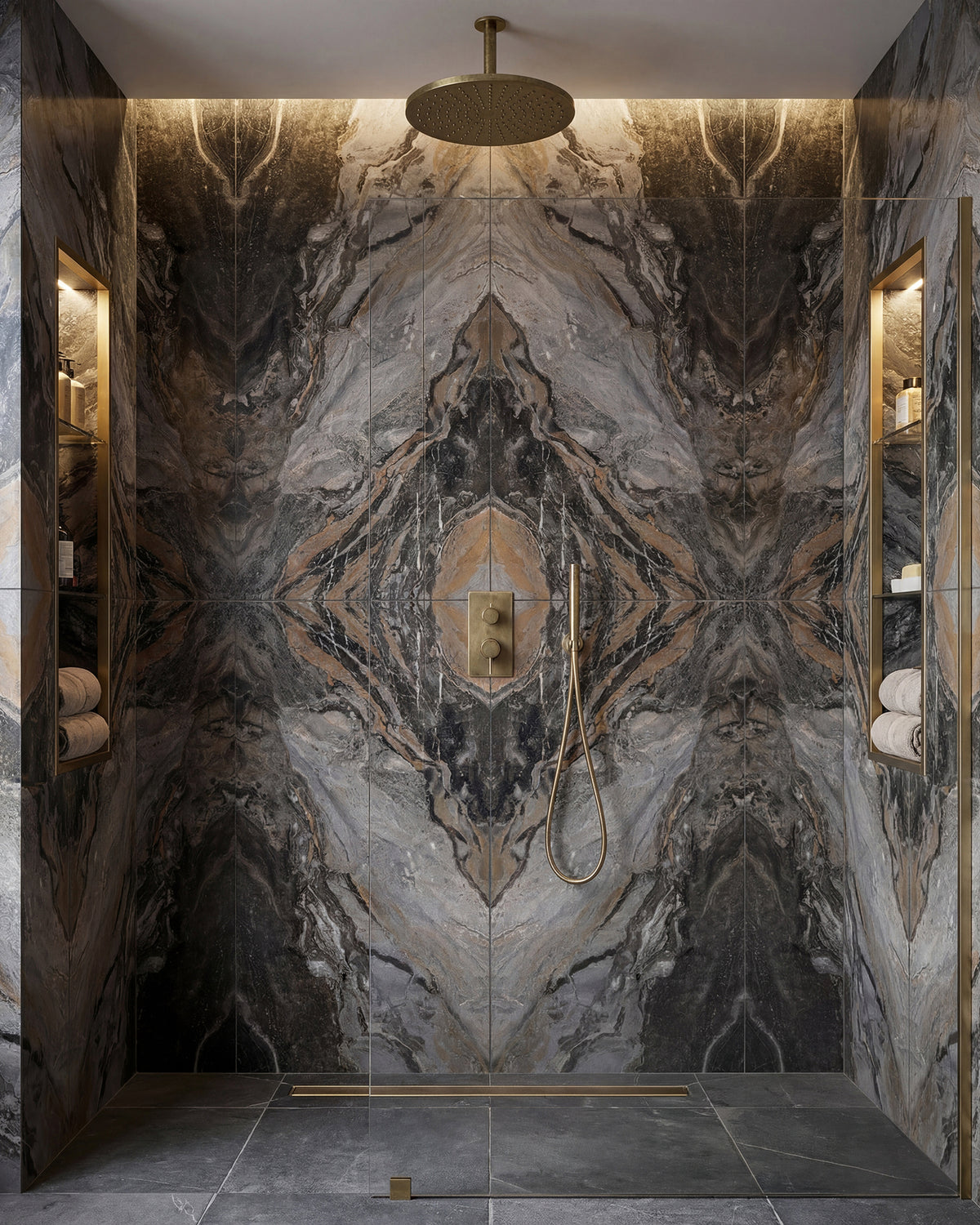 Magnifique Porcelain Nero Bookmatched