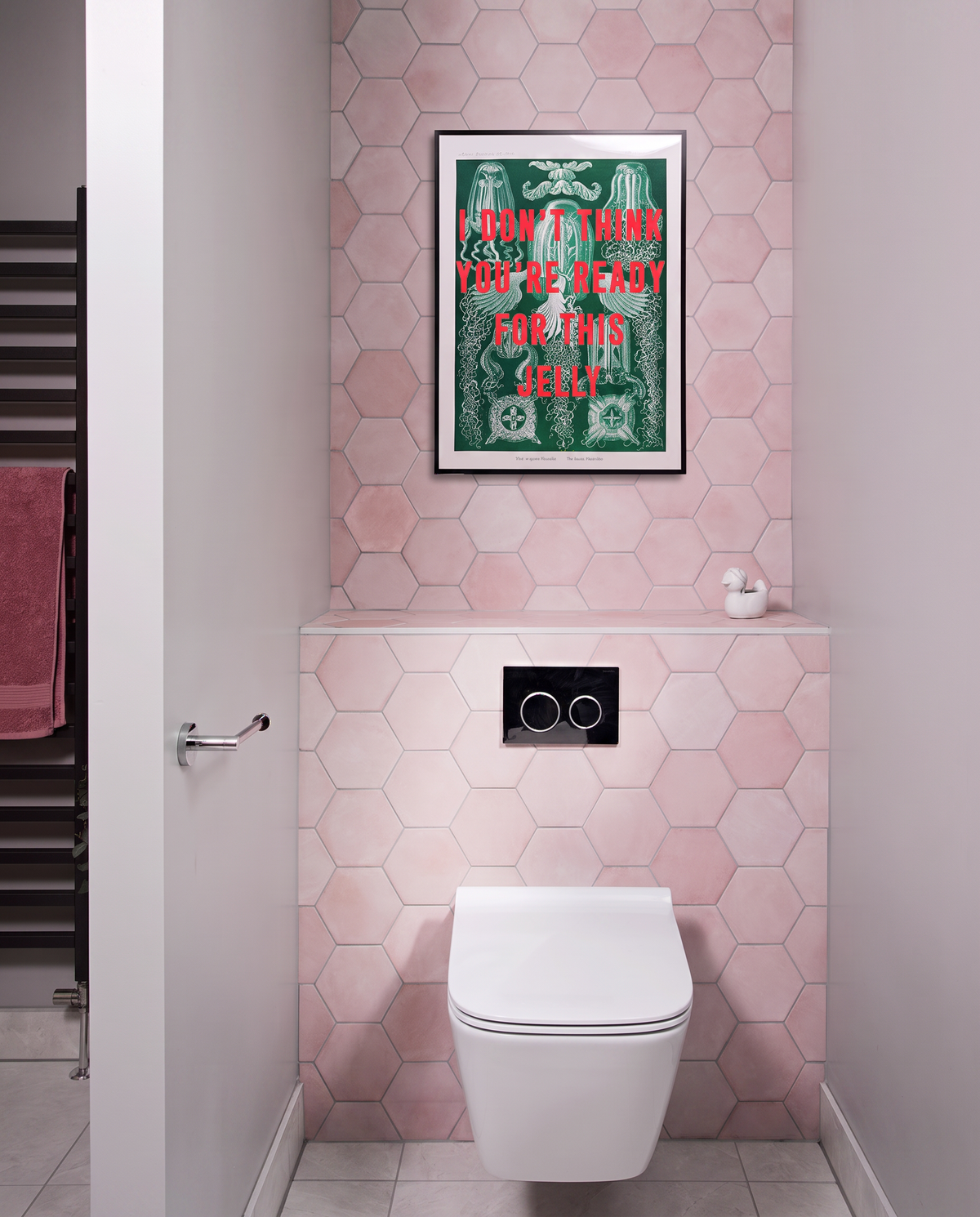 Medina Hexagon Porcelain Rosa