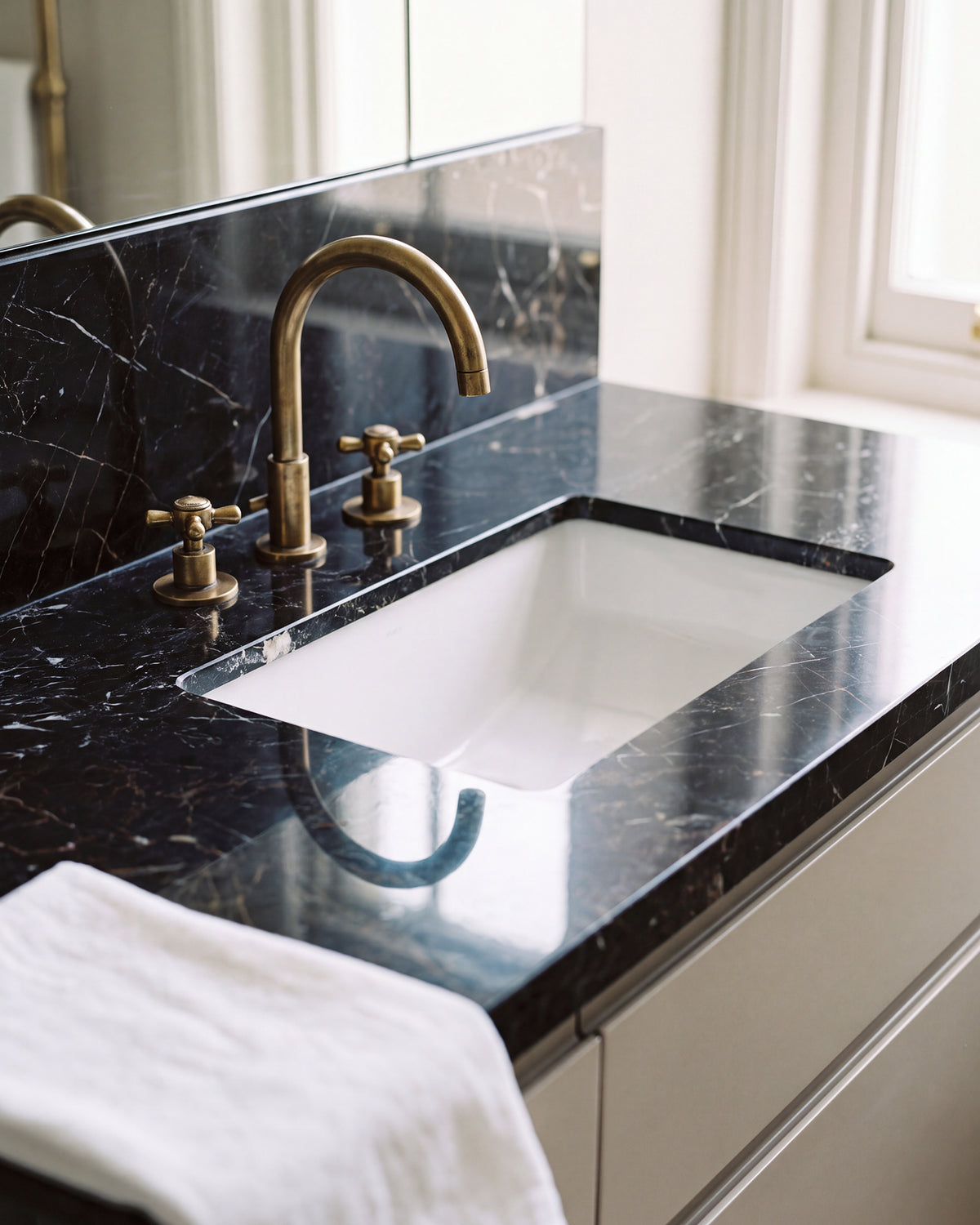 Noir St Laurent Marble Polished Slab
