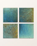 Pottery Porcelain Ocean Blue Square