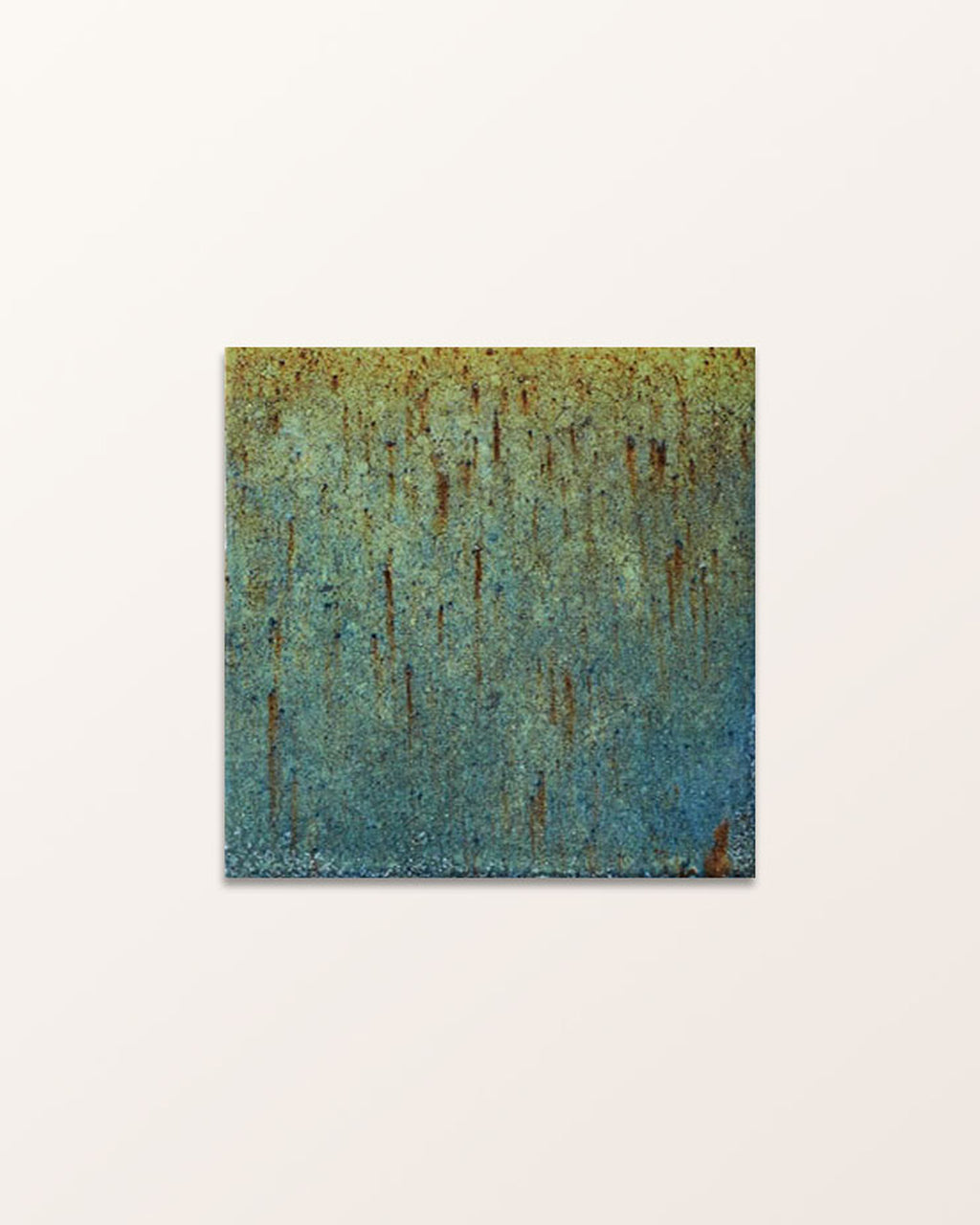 Pottery Porcelain Ocean Blue Square