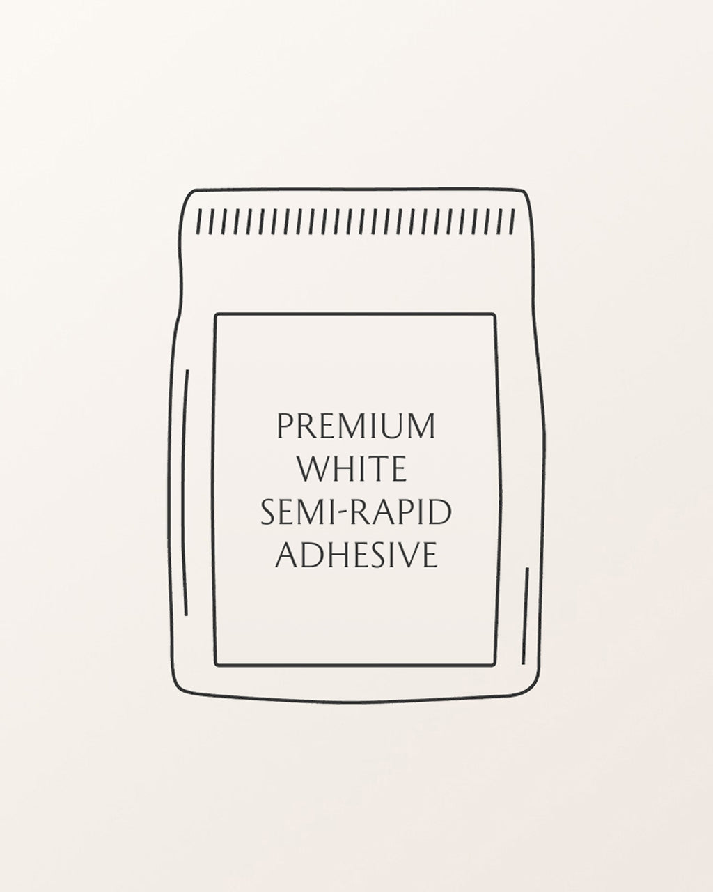 Premium White Semi-Rapid Adhesive