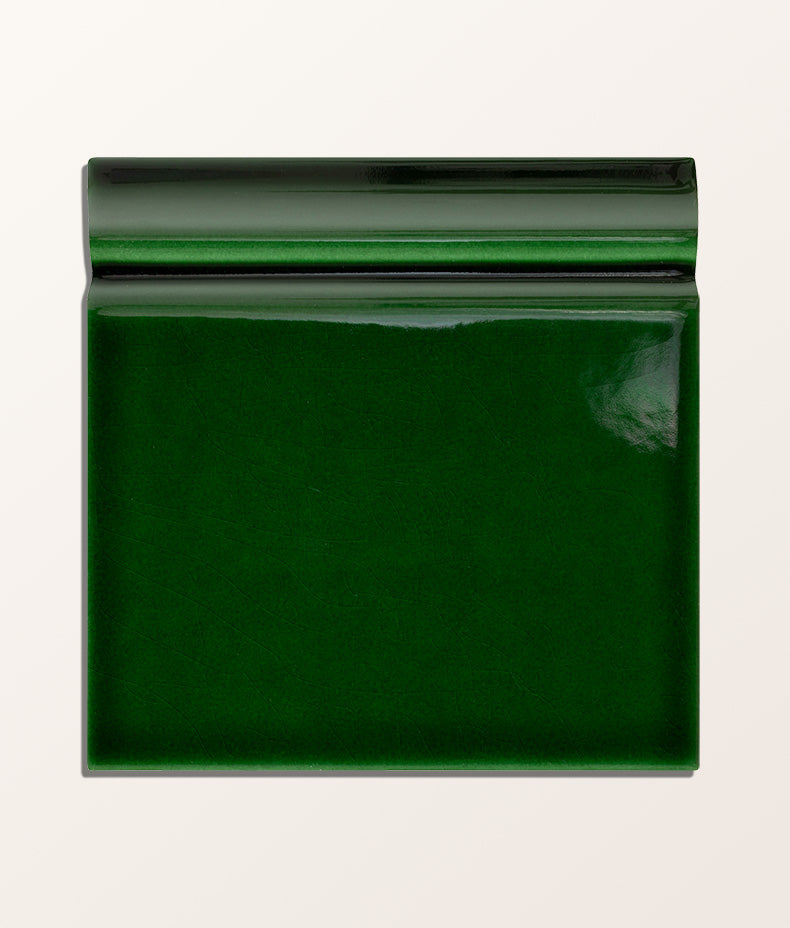 Victorian Style™ Wall Ceramic Olive Green Skirting Crackle Glaze