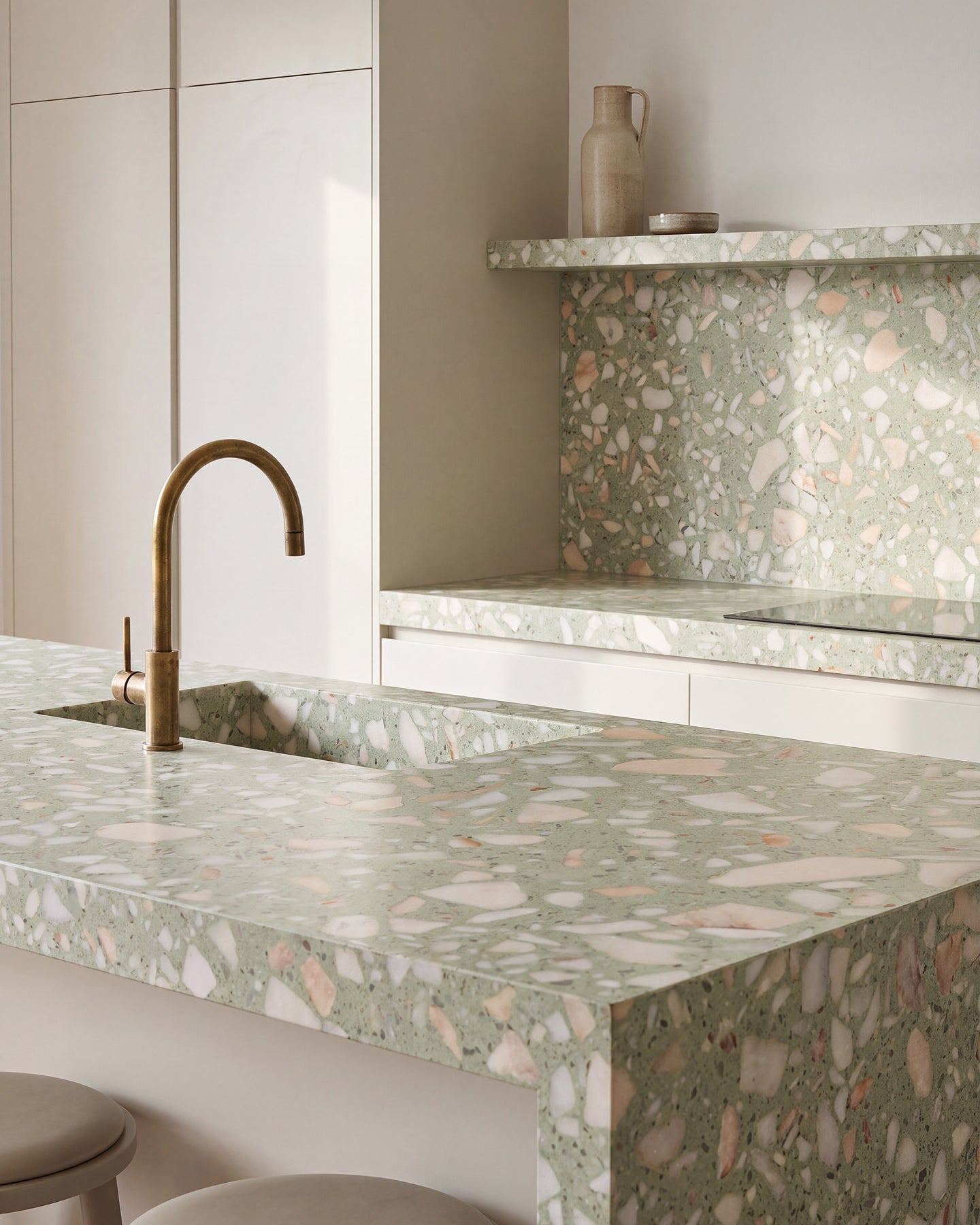 Rialto Real Terrazzo Laguna Honed Slab