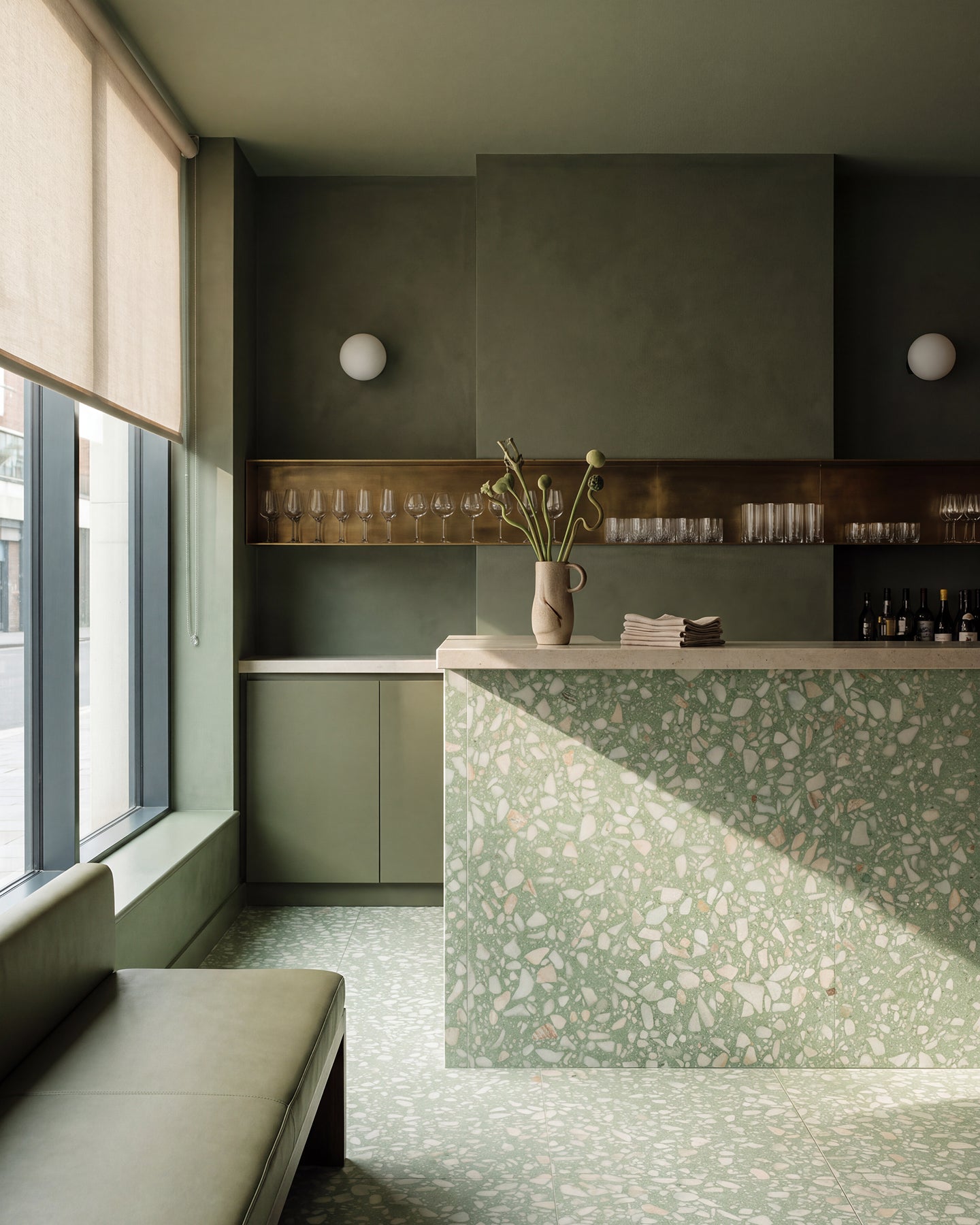 Rialto Real Terrazzo Laguna Honed Slab