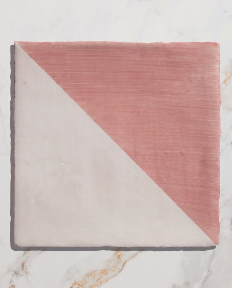 STUDIO Jamboree Handpainted Ceramic Coral Tri