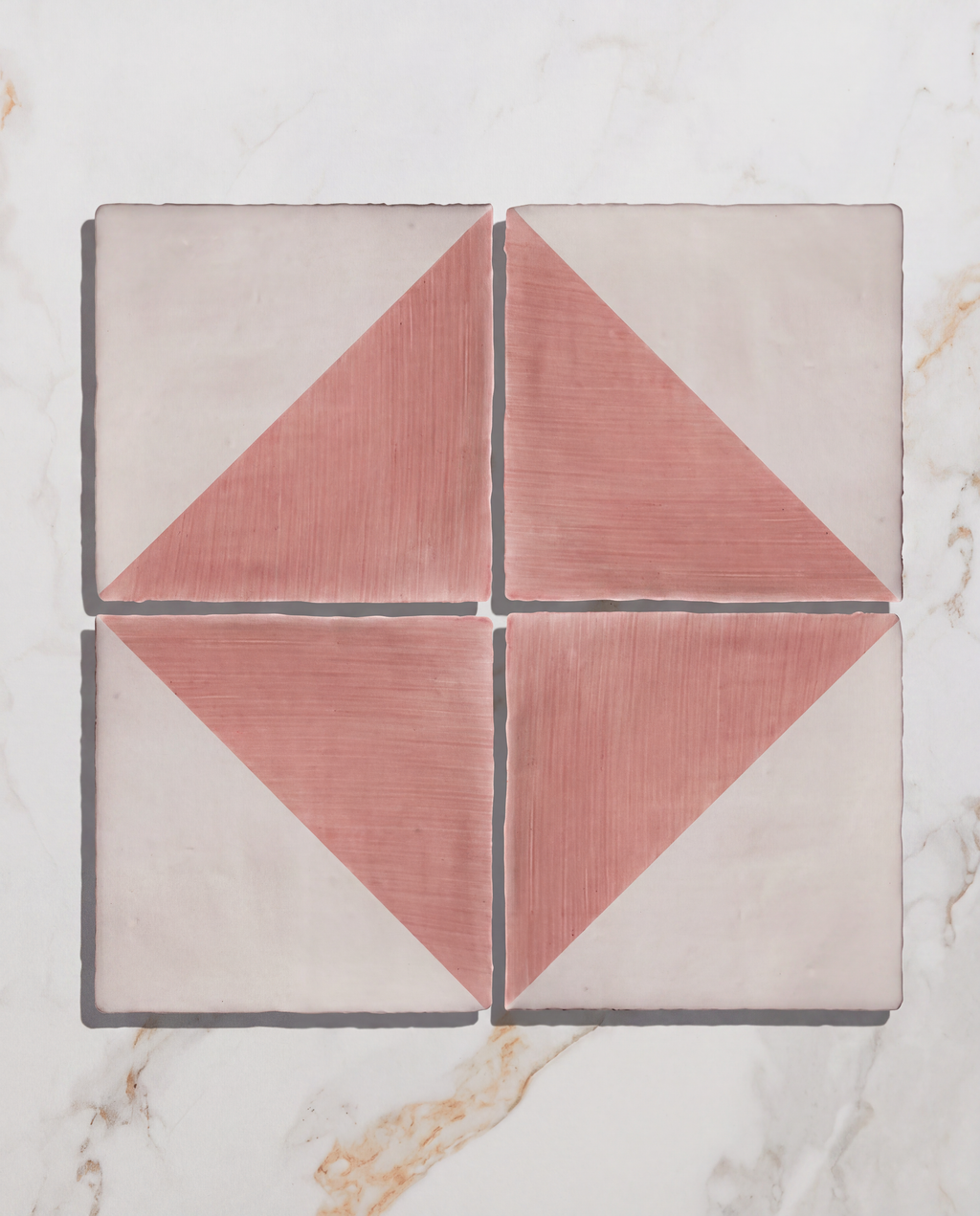 STUDIO Jamboree Handpainted Ceramic Coral Tri
