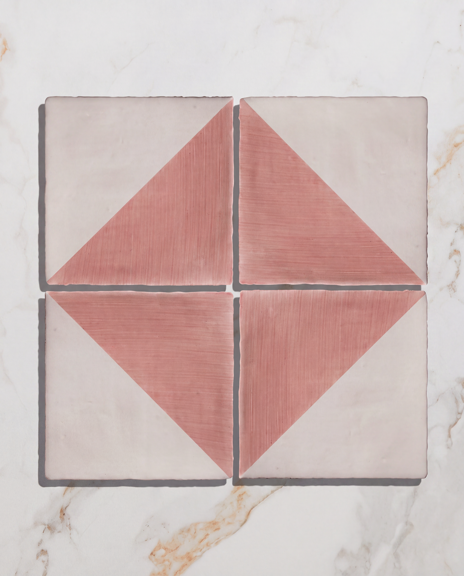 STUDIO Jamboree Handpainted Ceramic Coral Tri